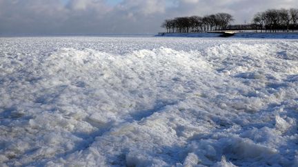 Le lac Michigan (Illinois, nord des Etats-Unis), le 5 janvier 2015.&nbsp; (KIICHIRO SATO / AP / SIPA)