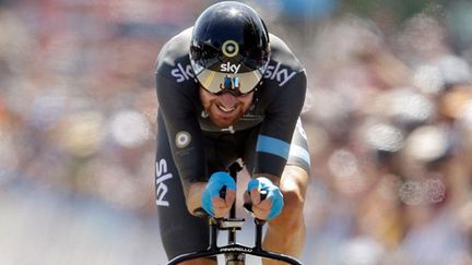 Bradley Wiggins dans son exercice favori, le contre-la-montre