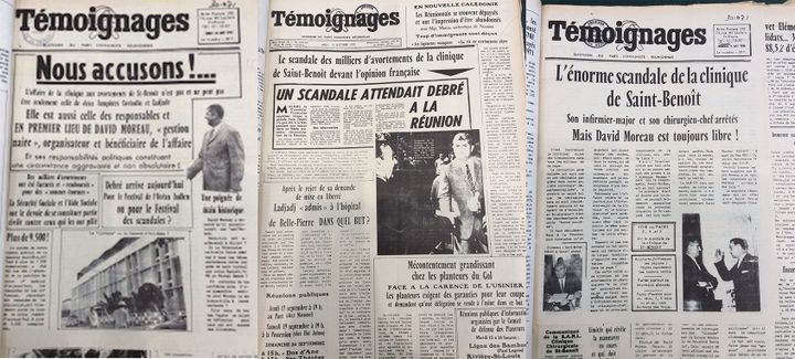 Capture écran des journaux "Témoignages". (FRANCOISE VERGES)