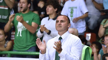 Frédéric Forte, président du Limoges CSP et ancien joueur du club, est décédé le 31 décembre 2017 à l'âge de 47 ans. (PASCAL LACHENAUD / AFP)