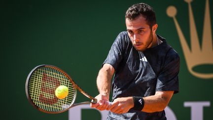 Hugo Gaston lors du Masters 1000 de Monte-Carlo, le 8 avril 2023. (AFP)