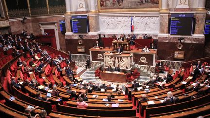 L'Assemblée nationale, le 31 octobre 2022. (QUENTIN DE GROEVE / HANS LUCAS / AFP)