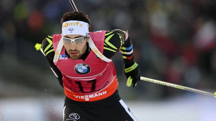 Le biathlète français Martin Fourcade