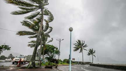 Cyclone Belal hits the village of Mahébourg (Mauritius), January 15, 2024. (LAURA MOROSOLI / AFP)