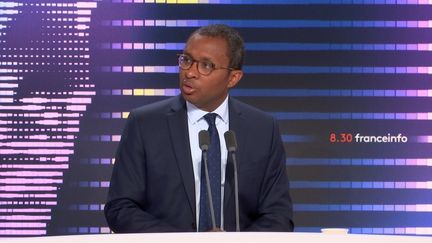 Le ministre de l'Éducation nationale Pap Ndiaye invité de franceinfo le 12 septembre 2022. (FRANCEINFO / RADIOFRANCE)