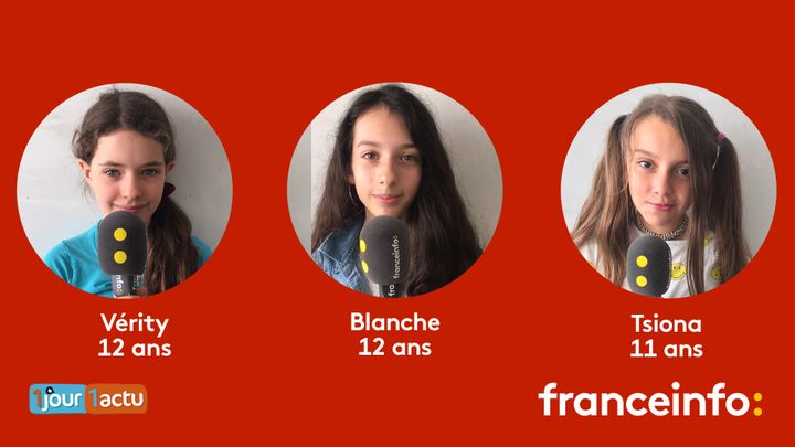 franceinfo junior, une émission en partenariat avec le magazine d'actualités pour enfants 1jour1actu et 1jour1actu.com. (FRANCEINFO / RADIOFRANCE)