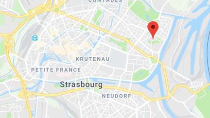 L'école maternelle du quartier du Conseil des XV à Strasbourg sur Google Maps (GOOGLE MAPS / FRANCEINFO)