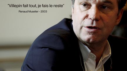 Secr&eacute;taire d'Etat aux Affaires &eacute;trang&egrave;res, Renaud Muselier a du mal &agrave; trouver sa place aux c&ocirc;t&eacute;s de Dominique de Villepin, son ministre de tutelle, en pleine guerre en Irak. (  MAXPPP)