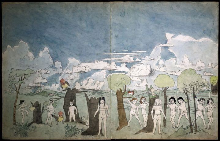 Henry Darger, At Calmanrina, 1930-1972, Collection de l'Art brut, Lausanne
 (Halle Saint-Pierre)