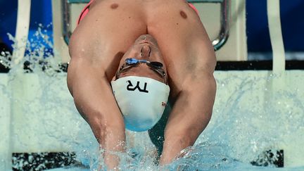 Camille Lacourt est le favori sur 50m dos (CHRISTOPHE SIMON / AFP)