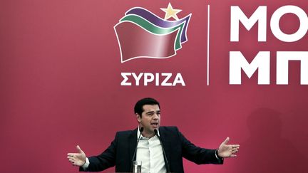 L'ancien Premier ministre grec, Alexis Tsipras, le 29 ao&ucirc;t 2015 &agrave; Ath&egrave;nes (Gr&egrave;ce). (ANGELOS TZORTZINIS / AFP)