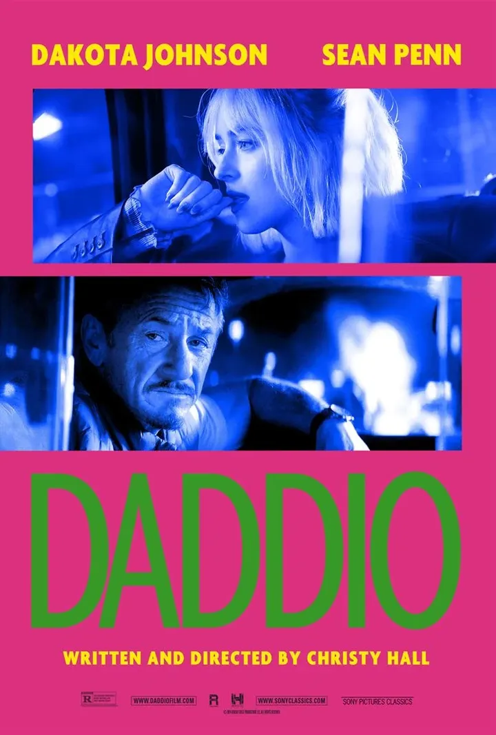 Affiche du film "Daddio" avec Dakota Johnson et Sean Penn. (LEONINE)