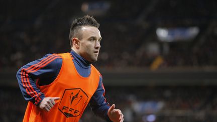 Mathieu Valbuena, le 10 février 2016, à Paris.&nbsp; (STEPHANE ALLAMAN / AFP)