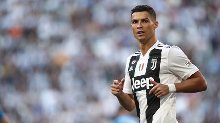 Cristiano Ronaldo, le 29 septembre 2018, lors d'un match contre Naples, à Turin en Italie.&nbsp; (ISABELLA BONOTTO / AFP)