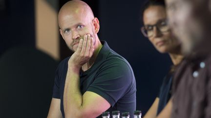 Daniel Ek,&nbsp;patron de&nbsp;Spotify,&nbsp;à Stokhoilm, 15 août 2018 (HENRIK MONTGOMERY / TT NEWS AGENCY)