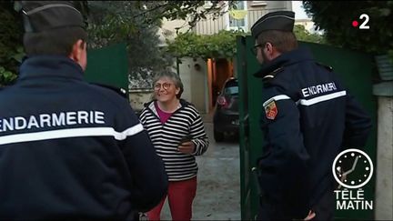 Des patrouilles de gendarmes ont lieu à Trèbes (Aude) après les inondations. (FRANCE 2)