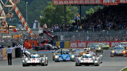 Le doublé des Audi aux 24 Heures du Mans 2014  (GUILLAUME SOUVANT / AFP)