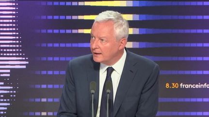 Bruno Le Maire sur franceinfo, le 7 septembre 2023. (FRANCEINFO / RADIOFRANCE)