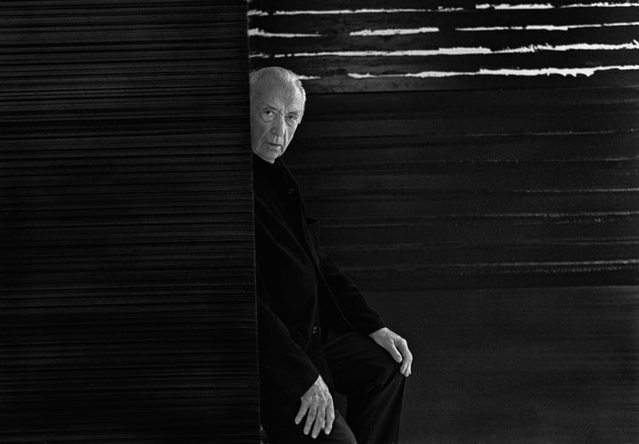 Pierre Soulages. Portrait de l’artiste, 2 octobre 2017 Collection Raphaël Gaillarde&nbsp; (© Collection Raphaël Gaillarde, dist. RMN-Grand Palais/Raphaël Gaillarde © RMN-Grand Palais - Gestion droit d'auteur pour Raphaël Gaillarde © ADAGP, Paris 2019 pour Pierre Soulages)