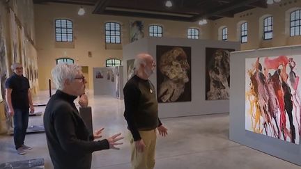 L'exposition "Feel Art 2022" à l'Espace Japy à Audincourt dans le Doubs.&nbsp; (CAPTURE ECRAN FRANCE TELEVISIONS)