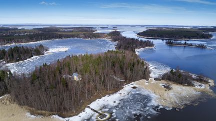 Le détroit de Kvarken en Finlande est classé au patrimoine mondial de l'Unesco.&nbsp; (OLIVIER MORIN / AFP)