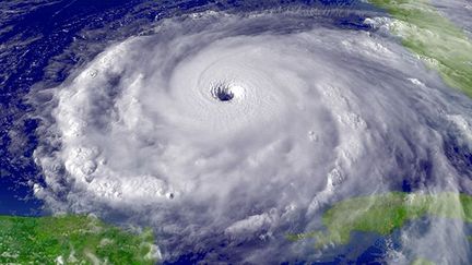 Image satellite d'un ouragan prise au dessus du golfe du Mexique (Photo AFP / Ann Ronan Picture Library)