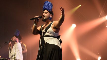 Bastien Picot du groupe les 3Somesisters aux Trans Musicales, décembre 2015
 (JEAN-FRANCOIS MONIER / AFP)