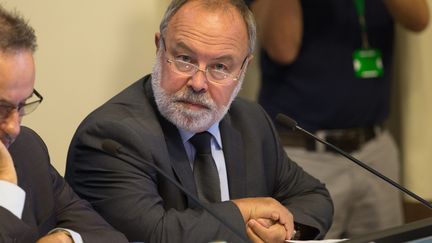 Pierre-Louis Druais, professeur de médecine générale, ci-contre lors du lancement de la campagne nationale d'information sur les médicaments génériques au ministère&nbsp;de la Santé&nbsp;à Paris, le 27 septembre 2016. (LEON TANGUY / MAXPPP)