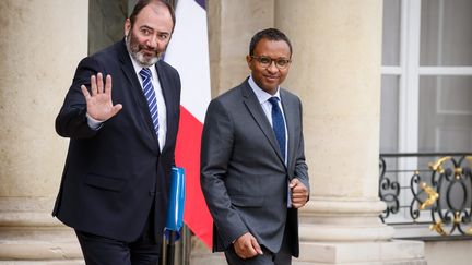 François Braun et Pap Ndiaye, ici le 7 juillet 2022 à l'Elysée, quittent le gouvernement (THOMAS PADILLA / MAXPPP)