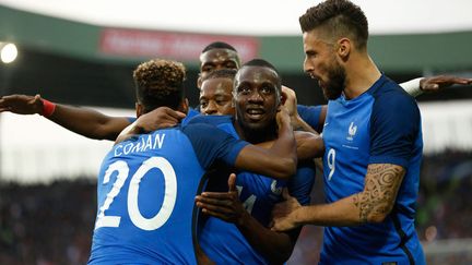 &nbsp; (Blaise Matuidi, auteur du premier but, Olivier Giroud auteur du deuxième © MaxPPP)