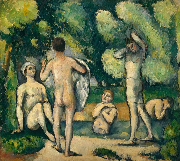 Paul Cézanne, Baigneurs, c.1880
 (Detroit Institute of Arts, legs de Robert H. Tannahill)