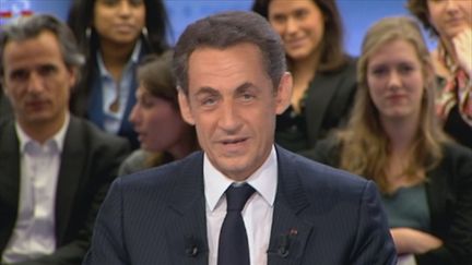 Nicolas Sarkozy sur le plateau de DPDA (FTV)