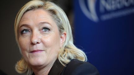 Marine Le Pen, le 26 octobre 2013 &agrave; Foug&egrave;res (Ille-et-Vilaine). (THOMAS BREGARDIS / AFP)