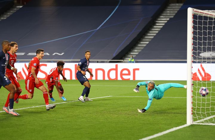 Kingsley Coman (Bayern Munich) crucifie le PSG en finale de Ligue des champions (JULIAN FINNEY - UEFA / HANDOUT / ANADOLU AGENCY)