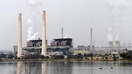 La centrale à charbon de Singleton, en Australie, le 4 novembre 2021. (SAEED KHAN / AFP)