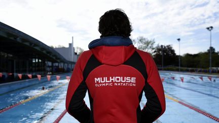 Au centre d’entraînement et de formation à la natation de haut niveau de Mulhouse (Haut-Rhin), en 2019 (ALEXANDRE MARCHI / MAXPPP)