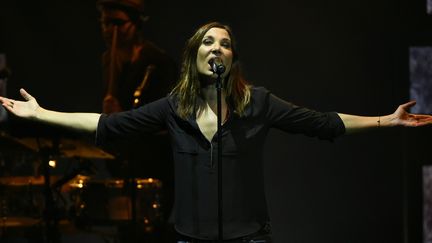 La chanteuse Zazie en concert aux Folies Bergères, le 24 mars 2016
 (DOMINIQUE FAGET / AFP)