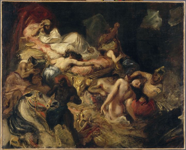 &nbsp; (Esquisse Sardanapale - Delacroix/Musée d'Orsay)