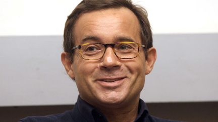 L'animateur et producteur Jean-Luc Delarue, &agrave; Quimper (Finist&egrave;re), le 24 f&eacute;vrier 2012. (LE FLOCH / SIPA)