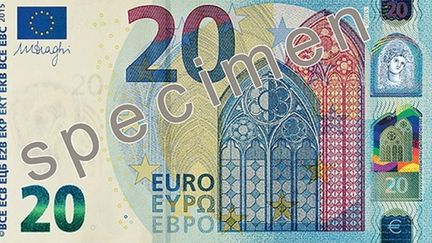 &nbsp; (billet 20 euros © BCE)