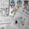 Un montage de caricatures et de dessins de presse signés Louis Duschesne, Plantu, "Charlie Hebdo", Coco, François Guillon, Louison, Riss, Miguel Medina, Nicolas Pinet et Tignous.&nbsp; (LEEMAGE VIA AFP / PIERRE-ALBERT JOSSERAND / FRANCEINFO)