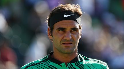 Roger Federer, le 28 mars 2017 à&nbsp;Key Biscayne (Floride).&nbsp; (AL BELLO / AFP)