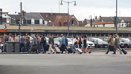 Les figurants recrutés pour le tournage du film de Clint Eastwood ont signé une clause de confidentialité.&nbsp; (GAËLE JOLY / FRANCEINFO)