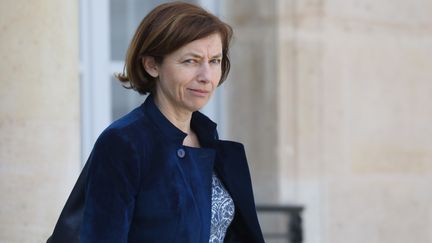 La ministre française des Armées, Florence Parly, le 30 avril 2019 à la sortie de l'Elysée, à Paris.&nbsp; (LUDOVIC MARIN / AFP)