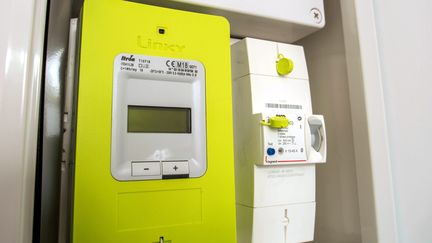 Un compteur Linky installé à Lille, le 19 septembre 2018. (MAXPPP)