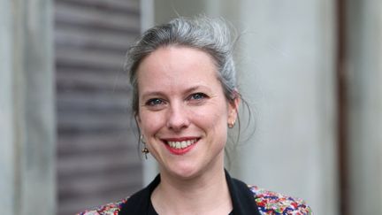 L'économiste et politicienne française Lucie Castets  candidate du Nouveau Front populaire  au poste de Premier ministre, à Lille, le 27 juillet 2024. (FRANCOIS LO PRESTI / AFP)