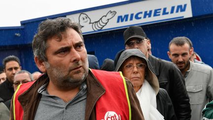 Anthony Guilloteau le délégué CGT Michelin de La Roche-sur-Yon, le 10 octobre 2019. (FRANCK DUBRAY / MAXPPP)