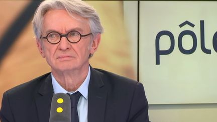 Le secrétaire général de Force ouvrière,&nbsp;Jean-Claude Mailly, invité jeudi 28 décembre de franceinfo. (RADIO FRANCE / FRANCE INFO)