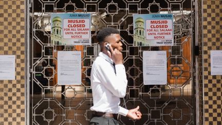 La plus vieille mosquée de l'hémisphère sud, la "Juma Musjid" située à Durban, a fermé ses portes pour contrer la propagation du virus en Afrique du Sud.&nbsp; (RAJESH JANTILAL / AFP)