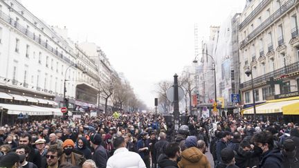 La manifestation contre la réforme des retraites organisée à Paris, le 23 mars 2023. (FIORA GARENZI / HANS LUCAS / AFP)